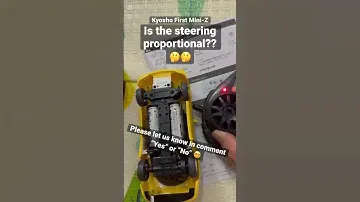 Kyosho first Mini-Z | proportional steering?
